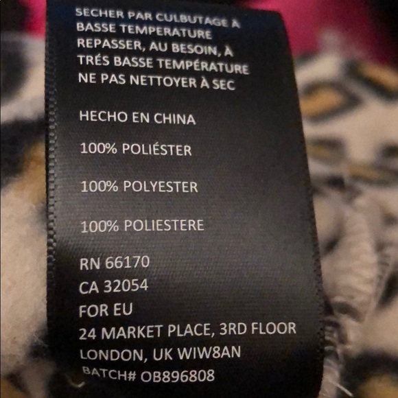 UNISEX UO FLEECE LEOPARD HOODED PULLOVER - Picture 15 of 15